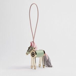 ISO (IN SEARCH OF) LUCKY DIOR HORSE BAG CHARM PINK/GREEN/GOLD